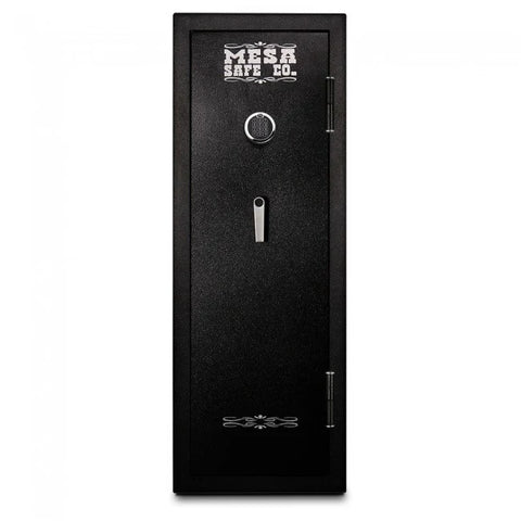 Mesa MGL14E Gun Safe - Front view of safe in white background
